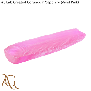 # 3 zafiros de corindón cultivados en laboratorio (rosa intenso) en forma de bola, sintéticos, creados por fusión de llama, gemas simuladas para corte lapidario. - Product Image 2