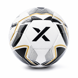 ลูกฟุตบอลหนังสังเคราะห์แบบกำหนดเอง X |   สีขาว สีดำ สีทอง |   โลโก้ X |   ผู้ผลิต OEM ODM |   ดีไซน์ระดับพรีเมียม |   คุณภาพระดับพรีเมียม - Product Image 1