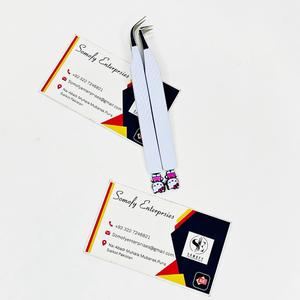 Pinzas para Pestañas de Acero Inoxidable Personalizadas de Somofy Enterprises, Color Blanco Profesional, Diseño Bonito, Curvadas a 90 Grados, Fuertes y Aislantes - Product Image 3