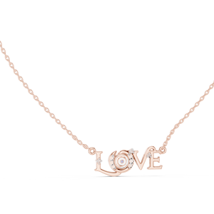 <b>INFINITY</b> LOVE NAZAR LAB GROWN DIAMOND PENDANT SET IN 18KT SOLID <b>ROSE</b> GOLD FOR ENGAGEMENT PARTY VALENTINE GIFT DAILY WEAR - Product Image 1