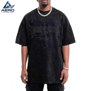 Factory Direct New Design Acid <b>Wash</b> T-Shirts Premium Quality Breathable Made in Pakistan Top Sale <b>Men</b> Short Sleeve Shirts - Product Image 1