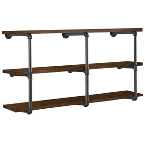 Supports d'étagères industriels en fer forgé Aqdus Saleem AS-IB006 |   Supports rectangulaires robustes pour salon - Vente en gros Inde - Product Image 4