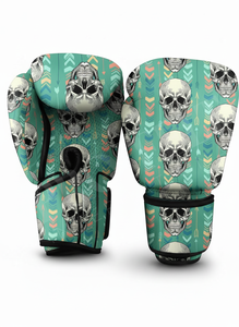Guantes de Boxeo con Diseño de Calavera Serigrafiados al por Mayor, Guantes Profesionales para Entrenamiento de Muay Thai, MMA, Sparring, Fitness y Gimnasio - Product Image 6