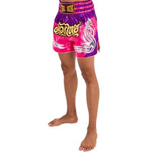Pantalones Cortos de Muay Thai para Hombre, Estampado de Tigre Satinado, Cintura Elástica, para Entrenamiento, Gimnasio, Kickboxing, Ligeros - Product Image 4