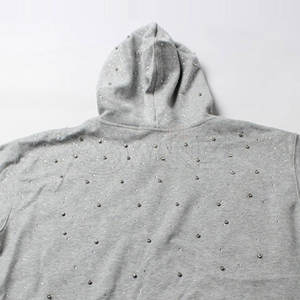 Sudaderas con Capucha Personalizadas en Color Sólido con Pedrería, 100% Algodón, Transpirables, Precio Bajo, Venta al Por Mayor, Nueva Llegada - Product Image 5