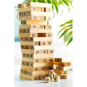 Jeu de blocs en bois classique pour la famille, jeu d'empilage en pin sûr, jouet éducatif, livraison rapide, commande en gros disponible, jeu de blocs - Product Image 4