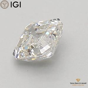 F Color VS2 Clarity CVD Lab Grown <b>Diamond</b> 1.00 CARAT Asscher Cut with IGI Certificate Ideal for Dream <b>Ring</b> - Product Image 4