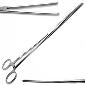 Pinzas Hemostáticas Rectas de 12 Pulgadas para Uso Quirúrgico, de Acero Inoxidable, Manuales, Venta al Por Mayor - Product Image 2