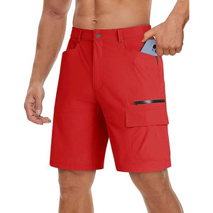 European Men's Casual Multi-Bag Summer Shorts Factory Direct Wholesale Thin Elastic Mid Waist Solid Cargo Shorts - Product Image 2