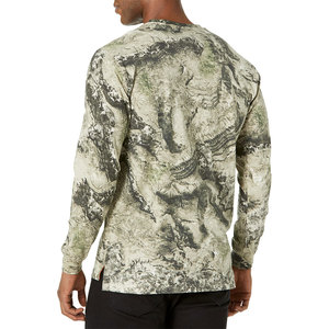 <b>Men's</b> Crew Neck Long Sleeve Printed <b>Pullover</b> Regular Fit Casual Summer Wear Knitted Breathable Camouflage Pattern - Product Image 3