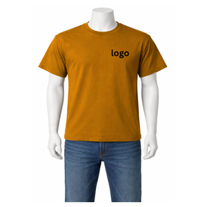 Men's Solid Eco-Friendly Knitted Polyester O-Neck Regular Fit T-Shirt Lightweight Breathable Quick Dry Anti-Wrinkle Embroidered - Product Image 4