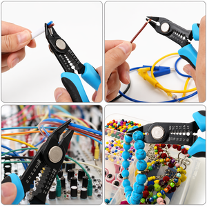 Mini-cisaille de précision en acier inoxydable de 6 pouces, pince coupante à coupe rasante, dénudeur de fils pour 10-20 AWG, fabrication de bijoux, électronique - Product Image 6