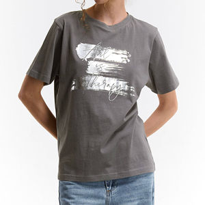 T-shirts pour femmes de haute qualité, coupe ajustée, manches courtes, design élégant, respirant, tissu 100% coton - Product Image 3