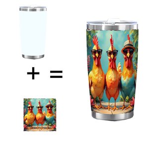 Stainless Steel Tumbler 20oz <b>Double</b> <b>Wall</b> Insulated Keep Hot Cold Travel <b>Mug</b> For Home Office Daily Use - Product Image 1