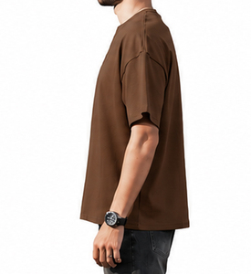 T-shirt surdimensionné personnalisé pour homme, impression de logo, 100% coton, t-shirt grande taille, t-shirts amples, t-shirt à coupe ample - Product Image 3