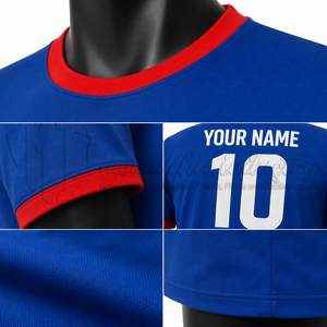 Camiseta de Fútbol Personalizada, Ropa Deportiva de Manga Corta, 100% Poliéster, Malla Antibacteriana, Transpirable, de Secado Rápido, Unisex - Product Image 6