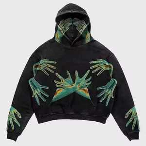 Sudaderas con Capucha para Hombre, Diseño Personalizado al por Mayor, 100% Algodón, Felpa, OEM, Ecológicas, Invierno, Gruesas, Bordadas, Sólidas - Product Image 3