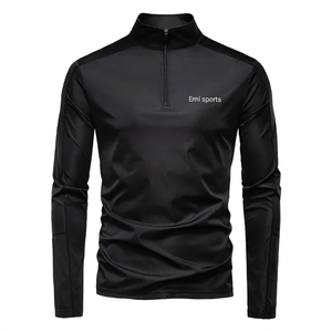 เสื้อยืดแขนยาวผู้ชาย UPF100+ ป้องกันรังสียูวี ซิปครึ่งตัว แห้งเร็ว เหมาะสำหรับกิจกรรมกลางแจ้ง ตกปลา เดินป่า ออกกำลังกาย เล่นกีฬา - Product Image 3