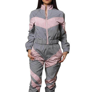 Survêtement de sport 2 pièces en nylon imprimé de haute qualité pour femme, collection hiver 2026, vente en gros pour adultes - Product Image 6