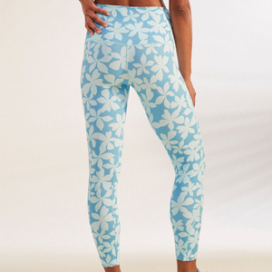 Leggings de Yoga de Cintura Alta para Mujer, Estampado Floral Tropical, Largo 7/8, Pantalones de Gimnasio y Fitness, Leggings de Compresión Elásticos para Entrenamiento - Product Image 6