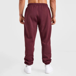 Pantalon de survêtement décontracté pour homme, personnalisable avec logo, en molleton de coton épais, taille et chevilles élastiques, vente en gros - Product Image 2