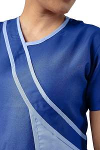 Tenues d'hôpital unisexes pour infirmières, uniformes médicaux d'été à manches courtes, vente en gros, haute qualité, en tissu Spandex, détection d'aiguilles - Product Image 3