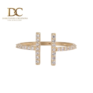 Anillo Clásico de Diseñador en Oro Sólido de 14 Quilates con Diamante Cultivado en Laboratorio, Joyería Fina de Lujo con Certificado IGI para Bodas y Fiestas de Mujeres - Product Image 1