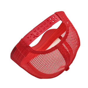 Casquette Trucker en Maille Rouge et Blanche Personnalisable, Casquette Snapback 5 Panneaux en Mousse de Haute Qualité pour Hommes et Femmes, Casquette de Baseball Vierge avec Logo Personnalisé - Product Image 3