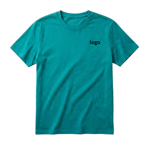 Men's Sporty T-<b>Shirts</b> 220 Grams <b>100</b>% Cotton/<b>Polyester</b> Blend Short Sleeve Breathable Fabric Custom Front Logo Printing t-<b>shirt</b> - Product Image 1