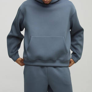 ชุดฮู้ดดี้ผ้าฝ้ายคุณภาพสูง 100% ระบายอากาศได้ดี แบบสั่งทำพิเศษ พร้อมกางเกงวอร์มเนื้อหนา 450gsm สำหรับฤดูหนาว - Product Image 4