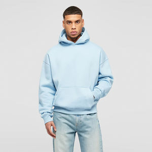 Sudadera con Capucha para Hombre, Corte Regular, Mezcla de Algodón, Estilo Casual para el Día a Día, Cómoda, Estilo Básico con Bolsillo - Product Image 6