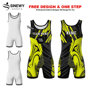 Uniformes de Lucha Libre Personalizados de Alta Calidad para Hombre, Venta al por Mayor, Sublimación Personalizada, Singletes de Lucha Libre para Jóvenes - Product Image 5