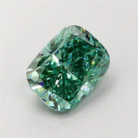 Diamante Verde Intenso Cultivado en Laboratorio, Certificado IGI, Diamante Suelto de Primera Calidad, Piedra de Color para Joyería Personalizada