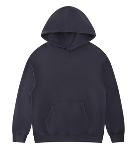 Custom 100% Cotton XL Size Hoodie Puffer Embossed Logo Zipper Design Winter Sweatshirt Terry <b>Fabric</b> Embroidered Beaded Solid - Product Image 2
