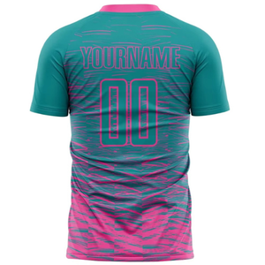 เสื้อฟุตบอลแบบซับลิเมชั่นสั่งทำพิเศษ พิมพ์ลายเต็มตัว ชุดกีฬาทีม ระบายอากาศได้ดี แห้งเร็ว เหมาะสำหรับการแข่งขัน - Product Image 2