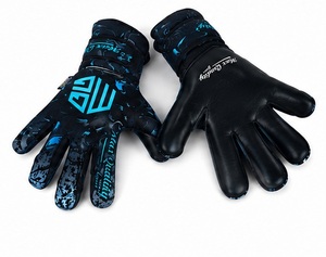 Gants de gardien de but en cuir MAX QUALITY GEAR, pour le football en extérieur, à doigts entiers, respirants, séchage rapide, fermeture auto-agrippante - Product Image 5