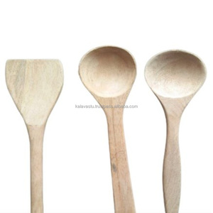 Juego de cubiertos de madera pulida marrón, ecológico, diseñado a mano, de cinco piezas con soporte para el hogar, accesorio para gatitos. - Product Image 5