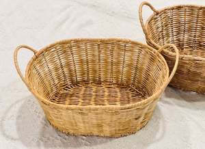 Vietnam Handwoven <b>Wicker</b> <b>Basket</b> Natural Rattan Organizer for <b>Laundry</b> Clothes Toys Books Plants and Rustic Home Decoration - Product Image 5