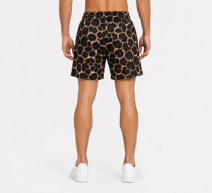 Men's High Street Style Drawstring Elastic Waist Polyester Fabric Breathable <b>Quick</b> <b>Dry</b> Hot <b>Shorts</b> Gym Workout <b>Shorts</b> - Product Image 2
