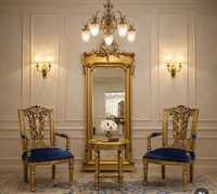Fauteuil de chambre à coucher au design léopard, capitonné, avec structure en bois faite à la main, pour salon, chambre, maison, villa, mariage