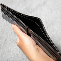 Dompet Kulit Pria Klasik Model Pendek, Tempat Kartu, Kulit Buaya Asli, Dompet Pria Berkualitas Fashion