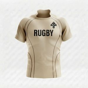 Uniforme de rugby imprimé par sublimation par RIVIAN ATLANTIC, maille respirante à manches courtes, 100% polyester, séchage rapide pour adultes - Product Image 6