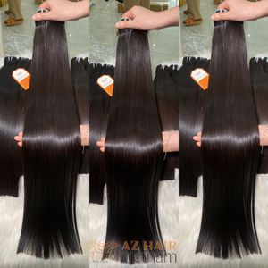 Extensiones de pelo de trama de mechones rectos de hueso largo vendedor de pelo vietnamita al por mayor sedoso y liso listo para enviar - Product Image 3