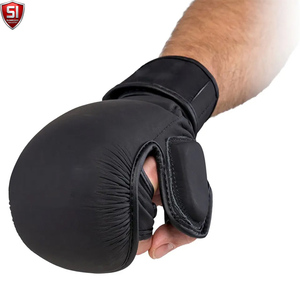 ถุงมือ MMA คุณภาพสูงสำหรับการฝึกซ้อม ผลิตตามสั่ง ทำจากหนัง PU กันลื่น สายรัดข้อมือปรับได้ ปิดด้วยแถบตีนตุ๊กแก สำหรับผู้ใหญ่ - Product Image 5