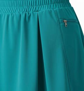 Robe de golf pour femme, couleur turquoise, avec fermeture éclair quart de tour, jupe et short intégrés, séchage rapide, couleur unie, style sportif, manches courtes - Product Image 4