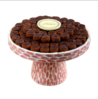 Nouveauté : Élégant support à gâteau en nacre, écologique, couleur personnalisable, cadeaux Ramadan Aïd, présentoir buffet chocolat, prix abordable