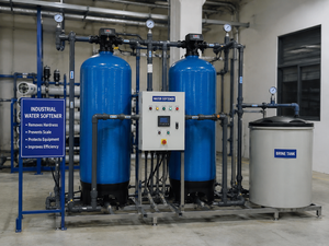 Vase sous pression pour l'adoucisseur d'eau industriel |   Système d'adoucissement d'eau automatique Spring Ion Exchange 2000L/heure 3 ans de garantie - Product Image 3