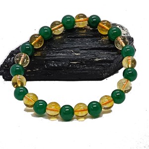 High quality Citrine Green aventurine Crystal Gemstone Bead Bracelet Fashion Charm Jewelry for Men Women for Energy Meditation - Product Image 6