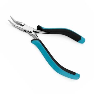 Chain Nose Pliers Jewelry Making <b>Tool</b> Teal Handle Carbon Steel Precision Needle Nose Wire Wrapping Crafting Professional <b>Tool</b> - Product Image 3
