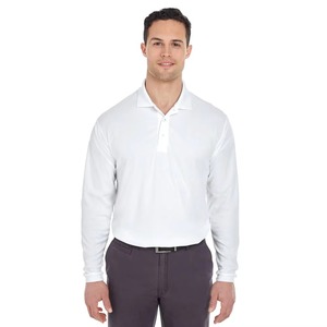 Nouvelle Arrivée Chemises à Manches Longues pour Hommes en Jersey Coton/Polyester Anti-Plis 250g Couleur Unie Coupe Ajustée Personnalisable Tricot Golf - Product Image 4